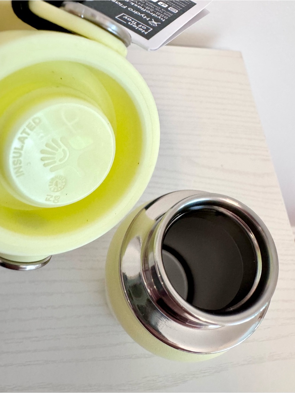 Hydro Flask Spotlight Yellow Mini Water Bottle Micro Hydro, 6.7 oz - Picture 4 of 6